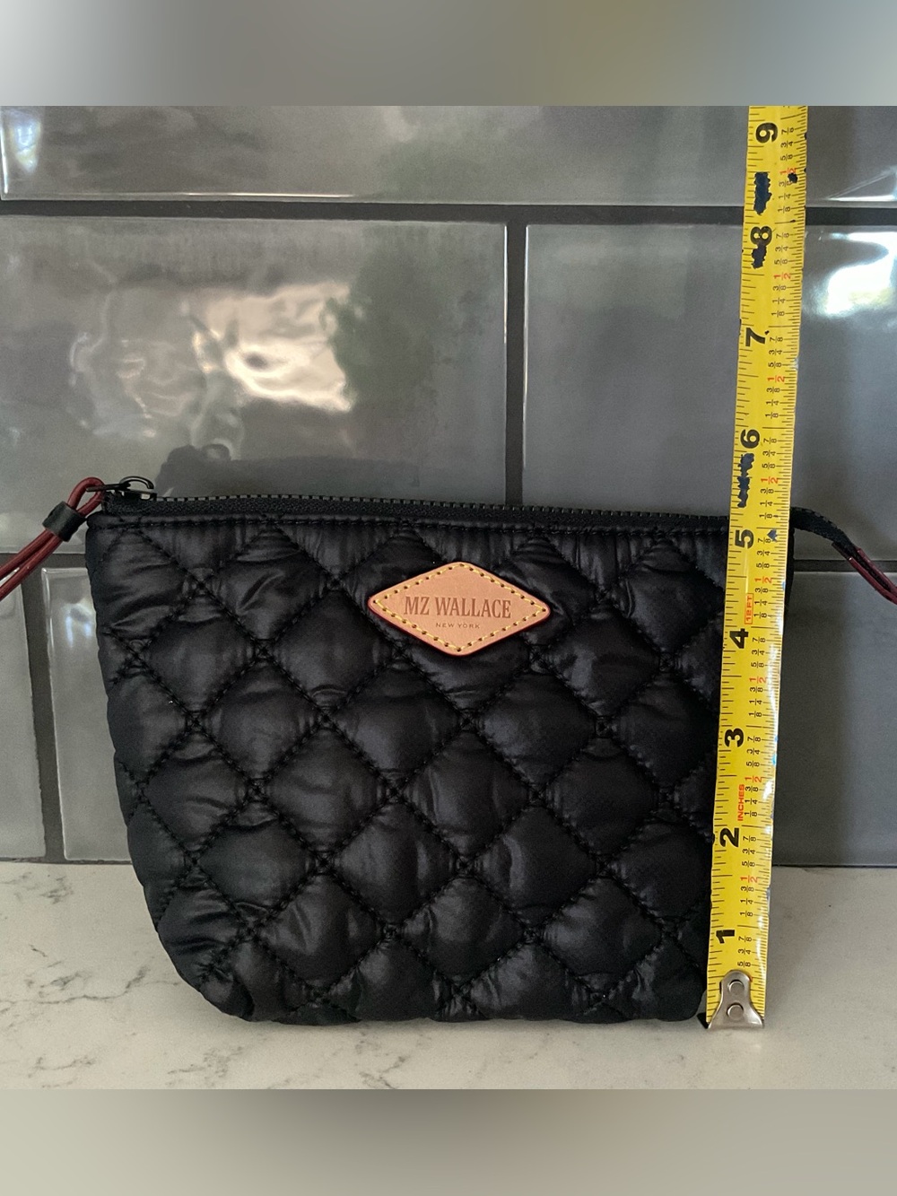 MZ Wallace Black Metro Wristlet Pouch - Picture 7 of 9